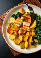 Ricetta Tofu alla Griglia con Patate e Cavolo Nero