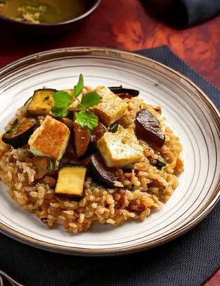 Ricetta Orzo con Tofu e Melanzane di heltamain