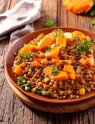Ricetta Lenticchie con zucca di heltamain