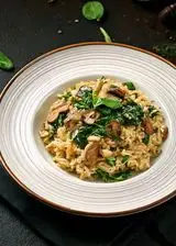 Ricetta Risotto con funghi e spinaci