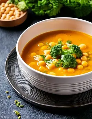 Ricetta Zuppa di ceci con broccoli di heltamain