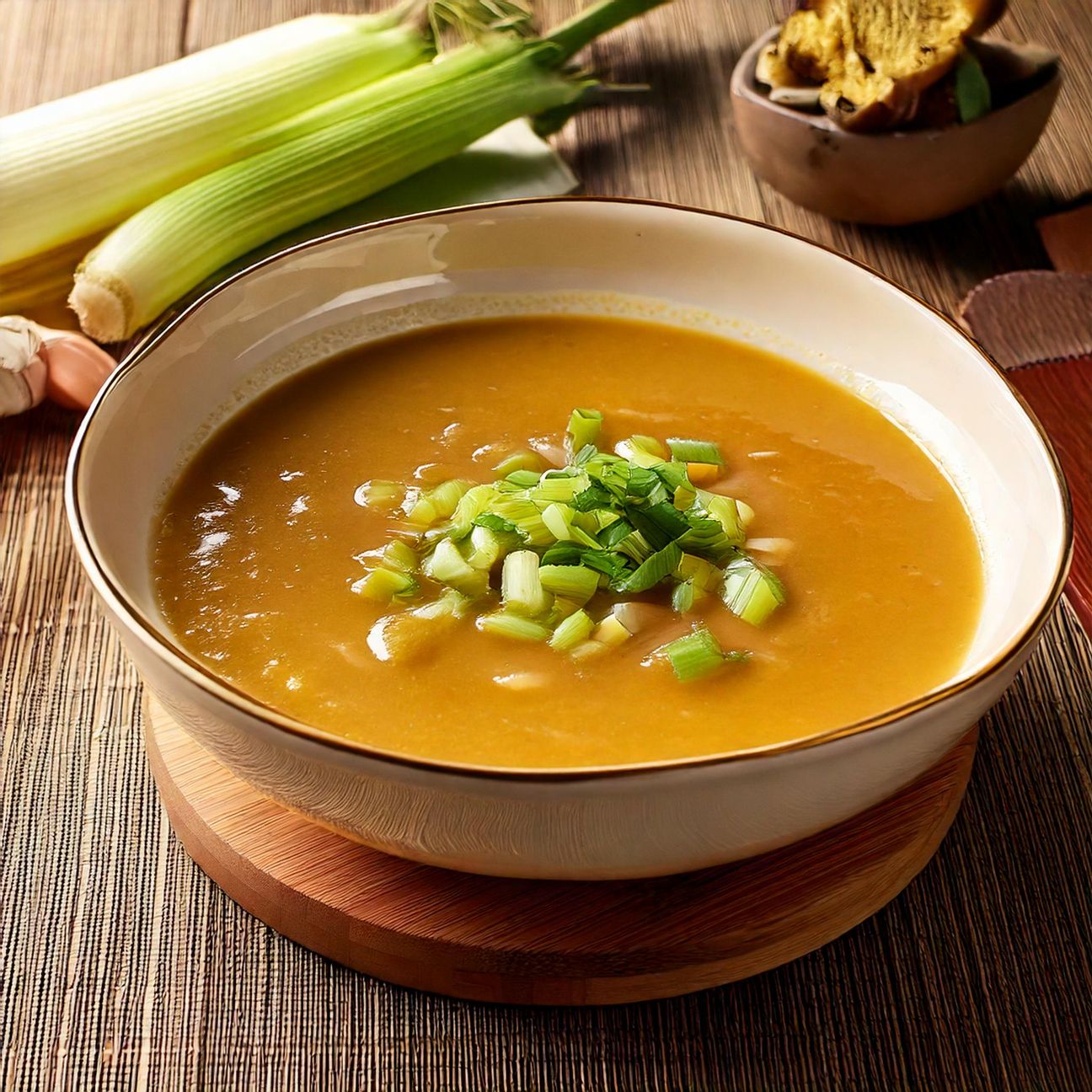 Vellutata di fagioli e porri
