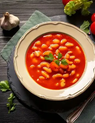 Ricetta Zuppa di fagioli e pomodori di heltamain