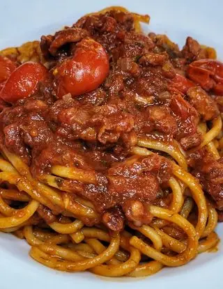 Ricetta Pasta con ragù di polpo di heltamain