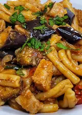 Ricetta Casarecce con spada e melanzane