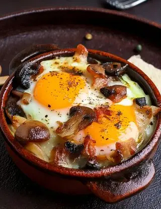 Ricetta Uova in cocotte con funghi di heltamain