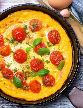 Ricetta Frittata al forno con pomodorini e basilico di heltamain