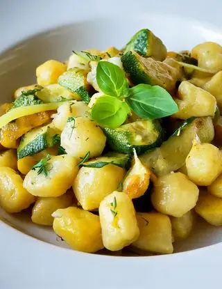 Ricetta Gnocchetti con zucchine, limone e robiola di heltamain