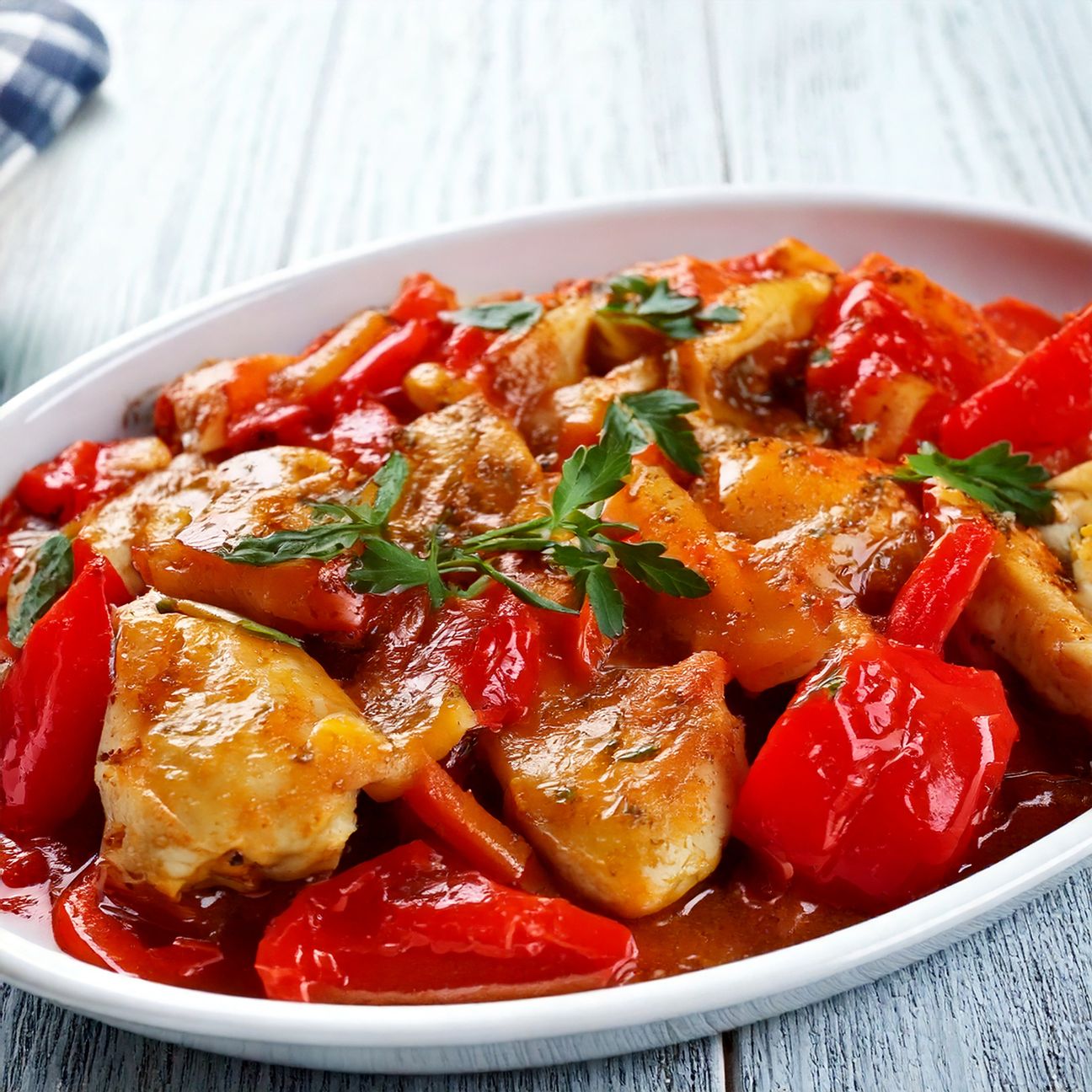 Pollo ai peperoni