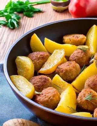 Ricetta Polpette di pollo con patate di heltamain
