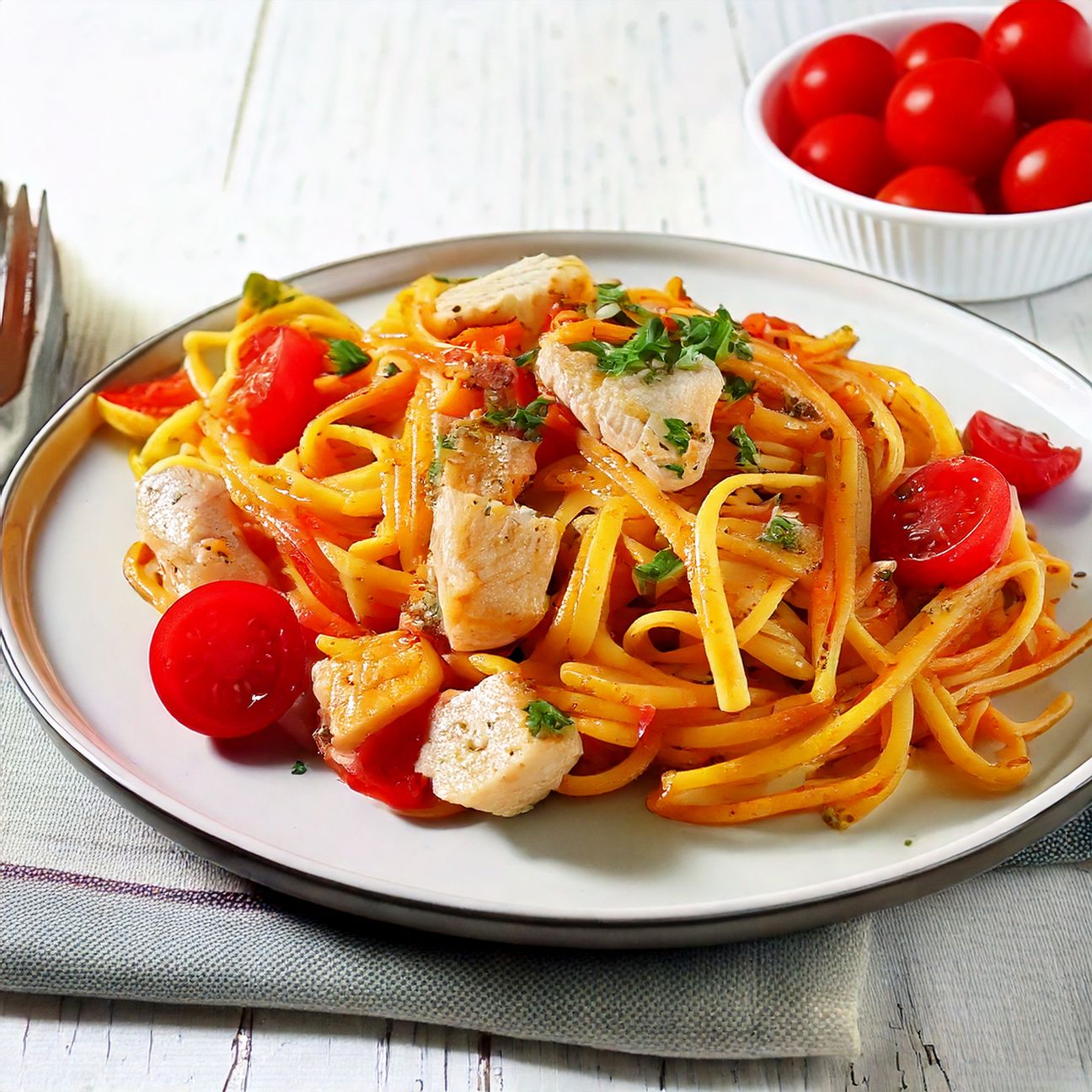 Pasta tonno e pomodorini