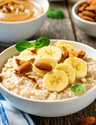 Ricetta Porridge con banana e mandorle di heltamain