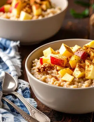 Ricetta Porridge con mela, cannella e noci di heltamain