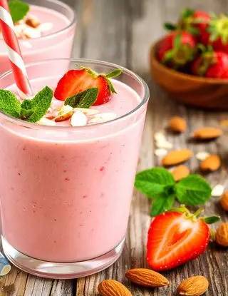 Ricetta Smoothie fragole e mandorle di heltamain