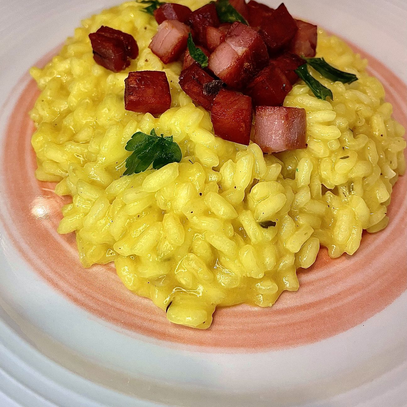 Risotto zafferano e speck 🥓