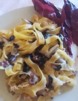 Ricetta Fettuccine al radicchio al forno di grazia010