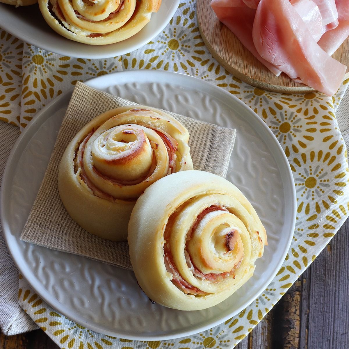 Girelle al Philadelphia e Prosciutto
