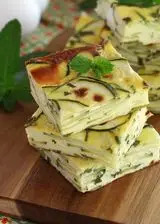 Ricetta Flan di Zucchine, Feta e Menta