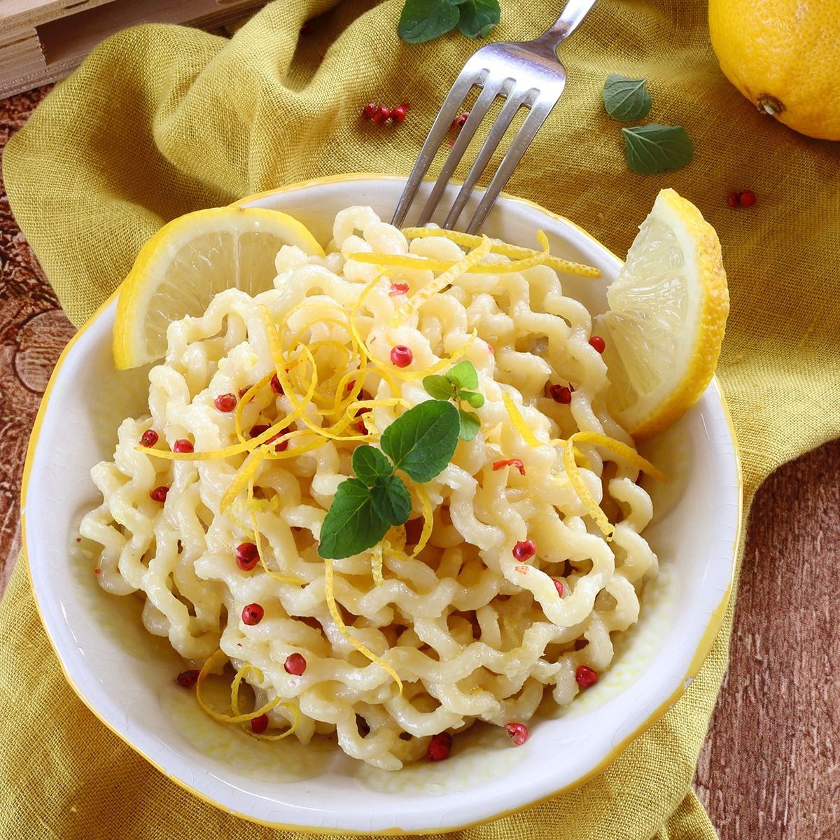 Riccioli al Pesto di Limoni
