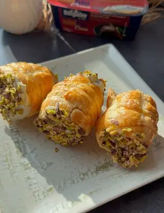 Ricetta Cannoli salati Pistacchio e EdelBlu Cream di easyclarissa