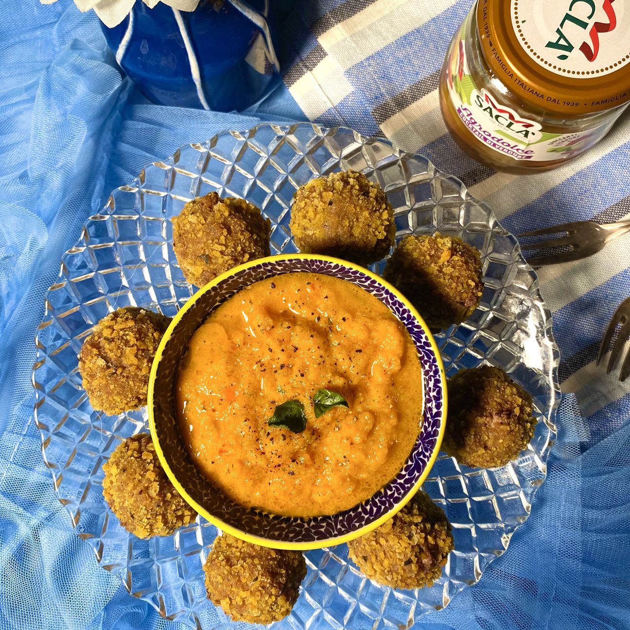 Polpettine “bollite” in salsa agrodolce Sacla’