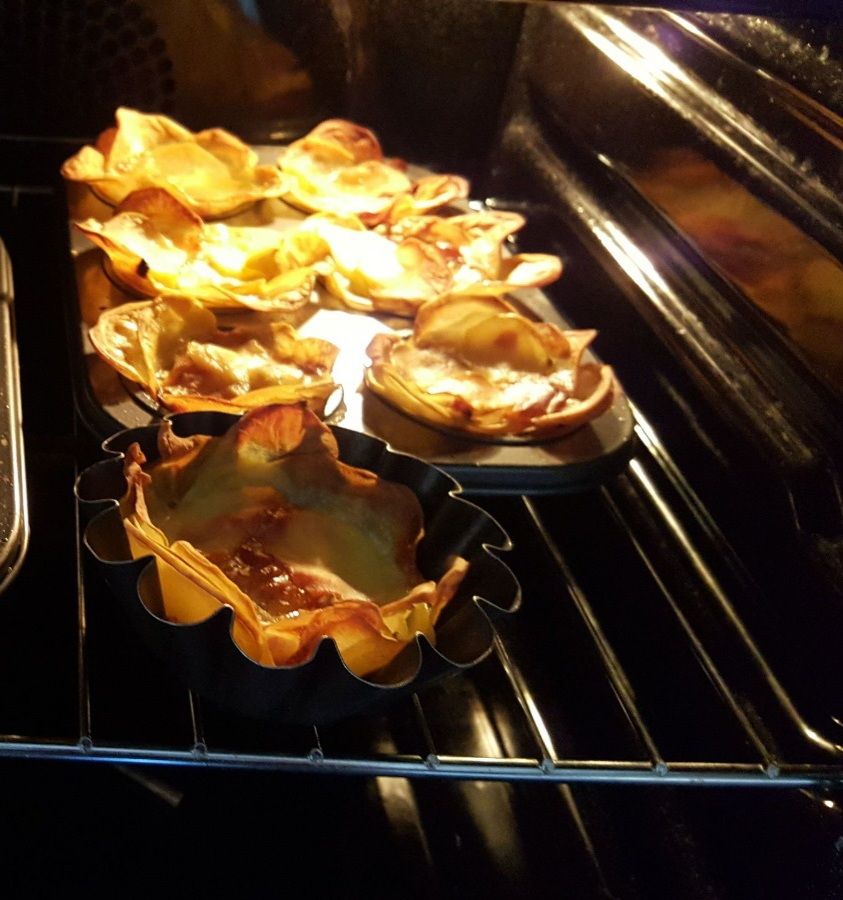 Cestini di patate scamorza e guanciale