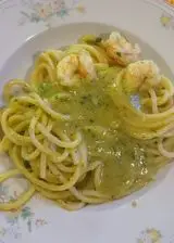 Ricetta Pasta gamberi e crema di zucchine