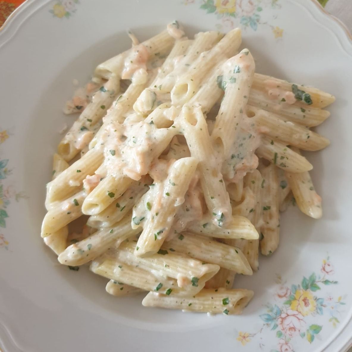 Pennette al salmone