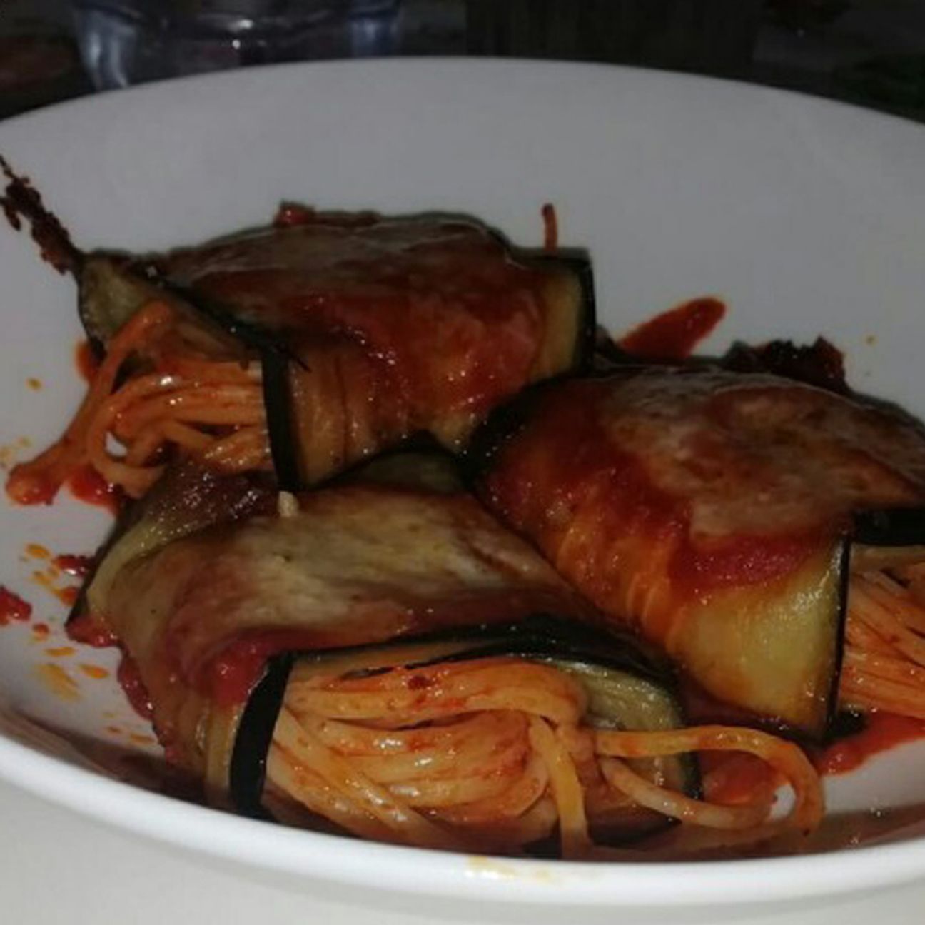 Melanzane spaghettate.