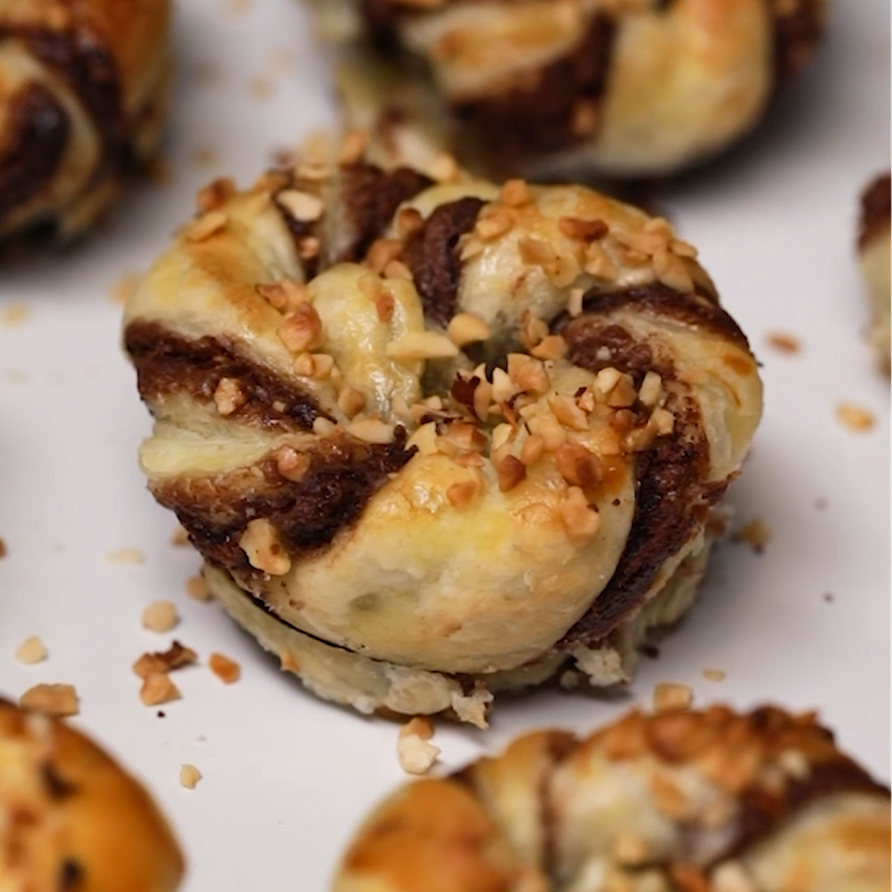 Muffin sfogliati alla nutella