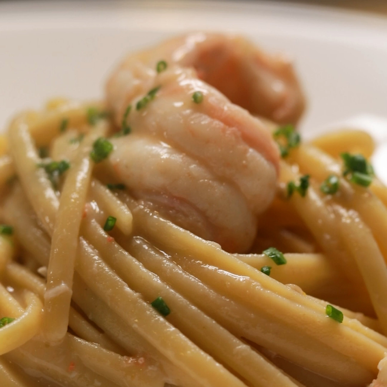 Linguine alla crema di scampi