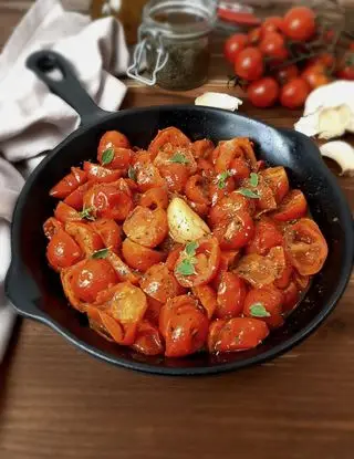 Ricetta POMODORINI IN PADELLA CARAMELLATI di kettycucinooggi