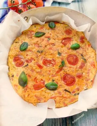 Ricetta FRITTATA CON SUGO DI POMODORINI BASILICO E ORIGANO di kettycucinooggi