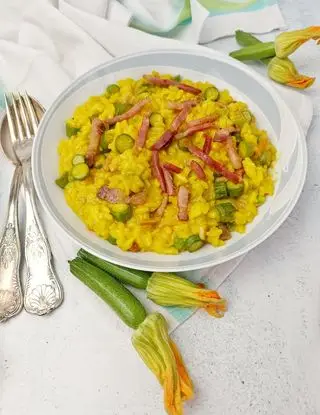 Ricetta RISOTTO CON ZAFFERANO E FIORI DI ZUCCHINE di kettycucinooggi