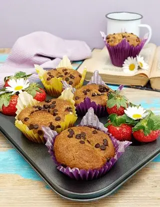 Ricetta Muffin di farro fragole e cioccolato di kettycucinooggi
