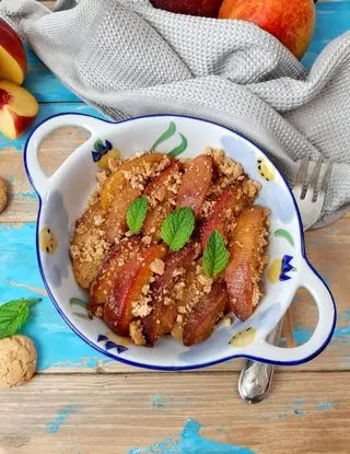 Ricetta PESCHE NOCI AL FORNO CON AMARETTI di kettycucinooggi