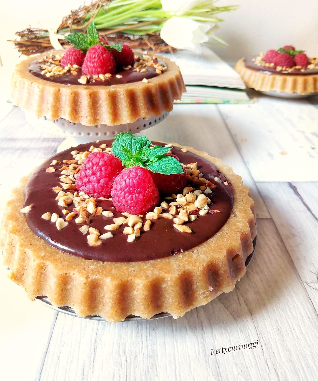 MINI CHEESECAKE LAMPONI CIOCCOLATO SENZA FORNO