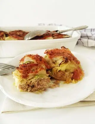 Ricetta INVOLTINI DI VERZA CON SALSICCIA E SCAMORZA AL FORNO di kettycucinooggi