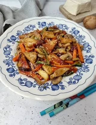 Ricetta TOFU CON VERDURE CROCCANTI di kettycucinooggi