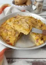 Ricetta TORTINO DI PATATE CON SALAME E PECORINO