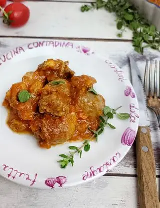 Ricetta BOCCONCINI DI MAIALE E SALSICCIA AL SUGO di kettycucinooggi