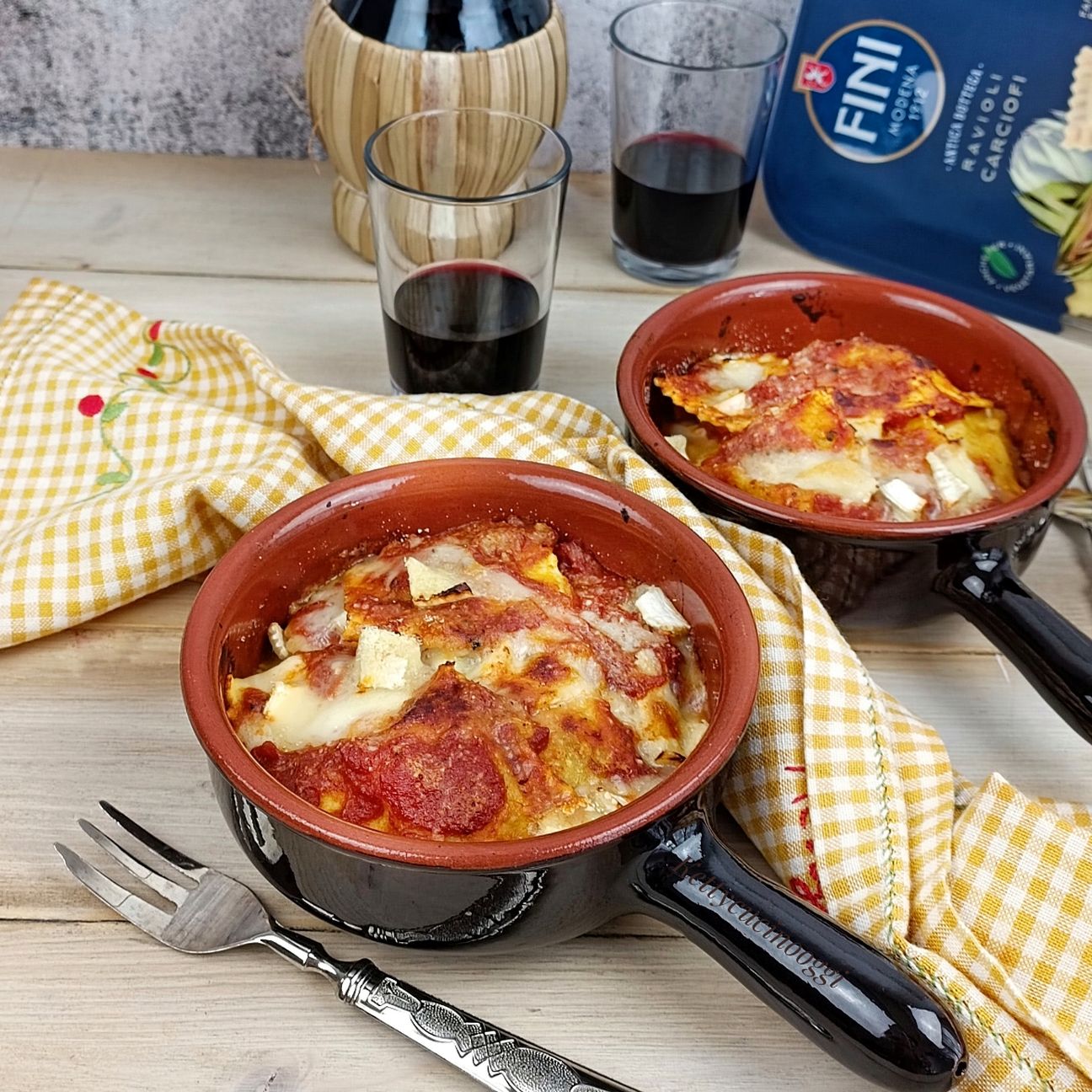 RAVIOLI DI CARCIOFI FINI GRATINATI