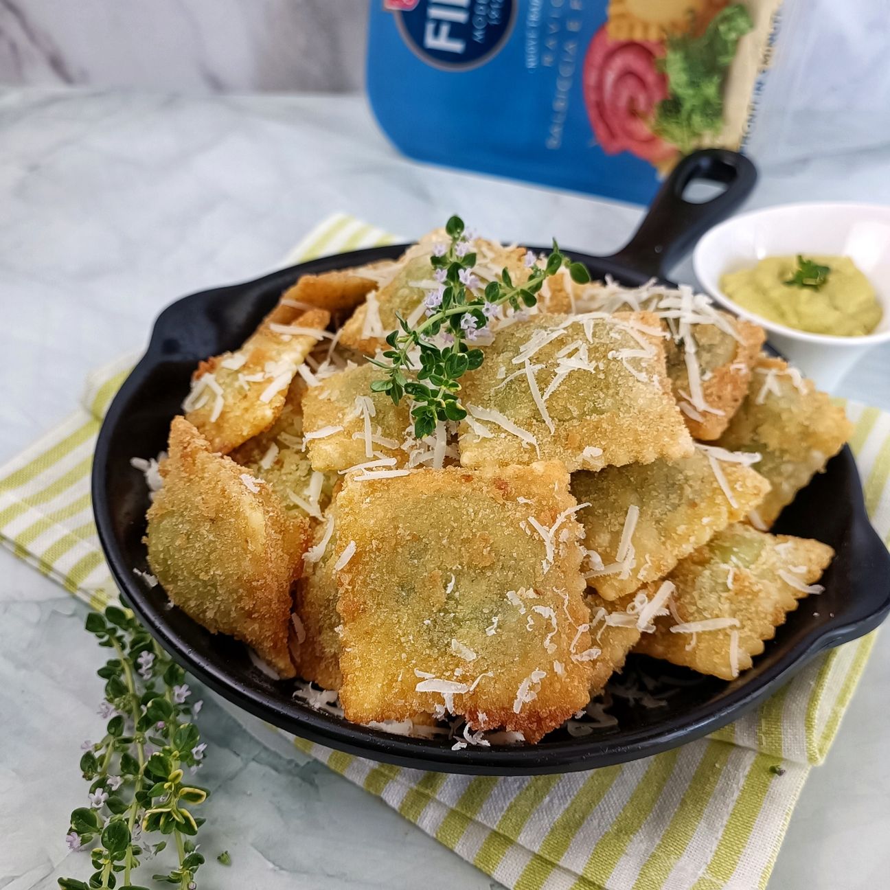 RAVIOLI SALSICCIA E FRIARIELLI FINI MODENA FRITTI