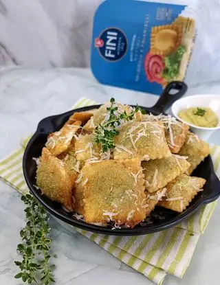 Ricetta RAVIOLI SALSICCIA E FRIARIELLI FINI MODENA FRITTI di kettycucinooggi