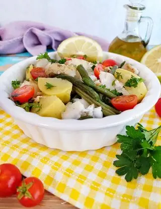 Ricetta INSALATA FRESCA CON VERDURE E MERLUZZO di kettycucinooggi