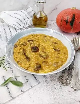 Ricetta Risotto zucca porcini e Zola di kettycucinooggi