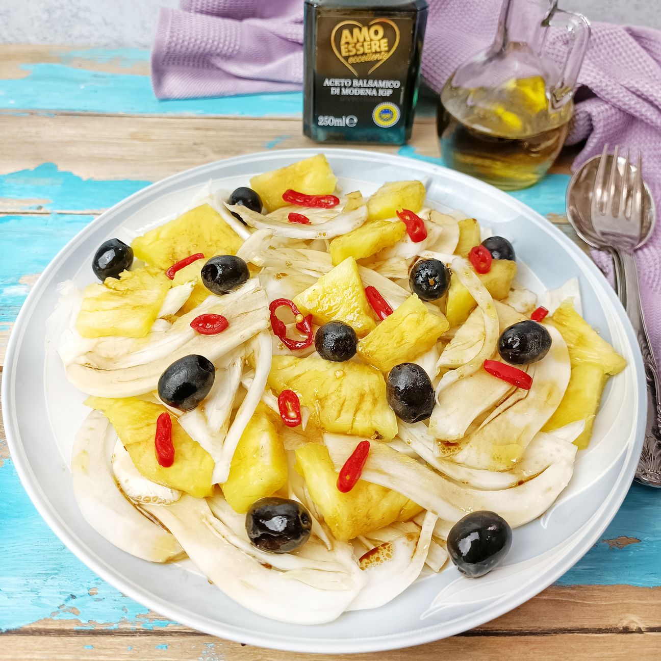 INSALATA DI ANANAS E FINOCCHI