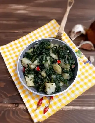 Ricetta CAVOLO NERO CON PATATE E ACCIUGHE di kettycucinooggi