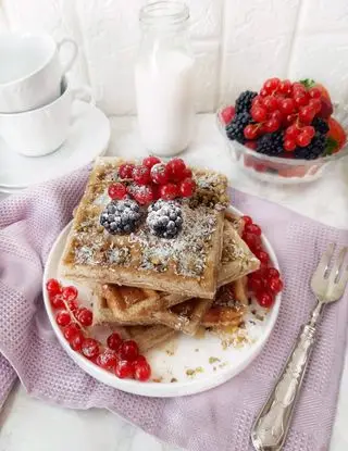 Ricetta WAFFLES CON FARINA DI FARRO di kettycucinooggi