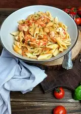 Ricetta PENNETTE CON SCAMPI E GAMBERI